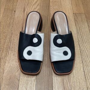 PALOMA WOOL rare yin yang balance chunky heel mules